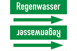 Rohrleitungsetikett Regenwasser