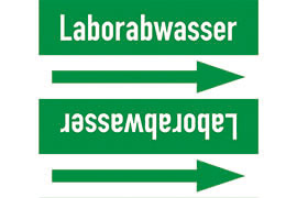 Rohrleitungsetikett Laborabwasser