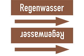 Rohrleitungsetikett Regenwasser