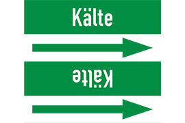 Rohrleitungsetikett Kälte